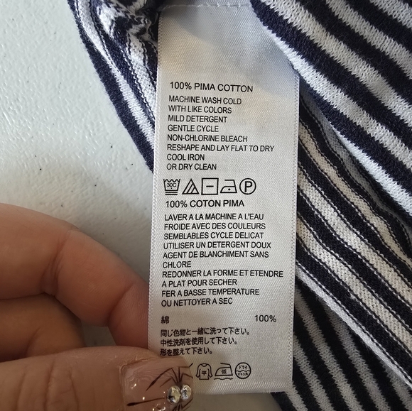 Tommy Bahama Striped Palm Tree Shirt Women's Size M. - Picture 4 of 6